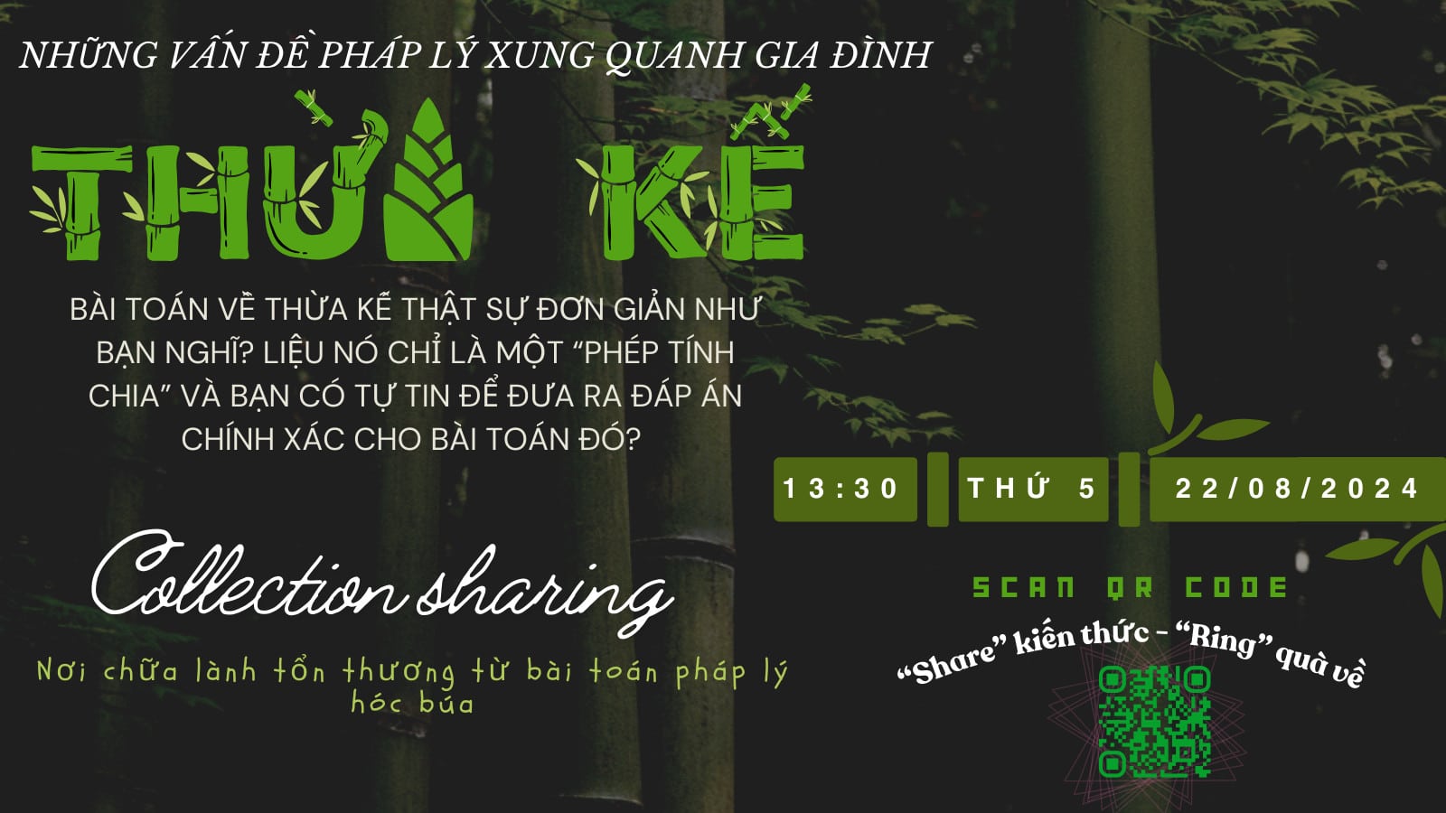 COLLECTION SHARING – NHỮNG VẤN ĐỀ PHÁP LÝ XUNG QUANH GIA ĐÌNH – CHỦ ĐỀ THỪA KẾ